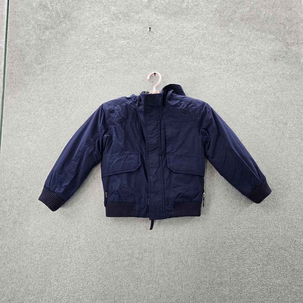 The North Face Boys Jacket XXS (5) Blue Nylon Down Hooded